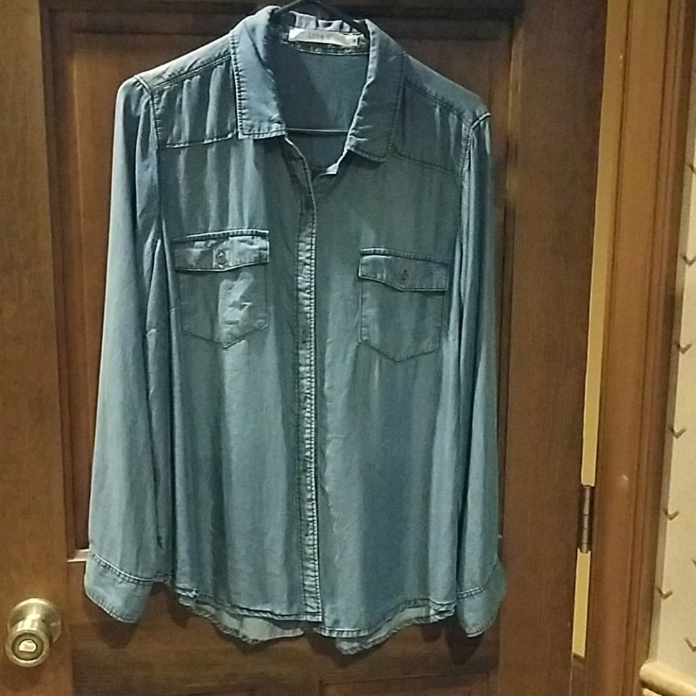 Love 8 Button up denim shirt